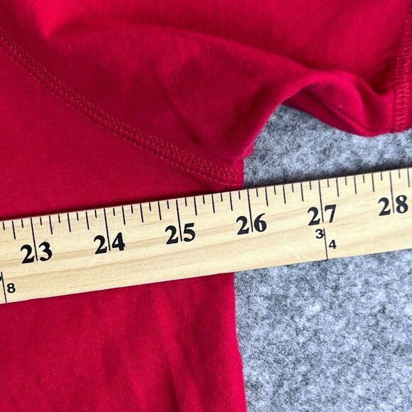 2 Roundtree & Yorke Mens XL Red & Orange Short Sleeve Cotton Sleepwear Henley - Picture 6 of 14